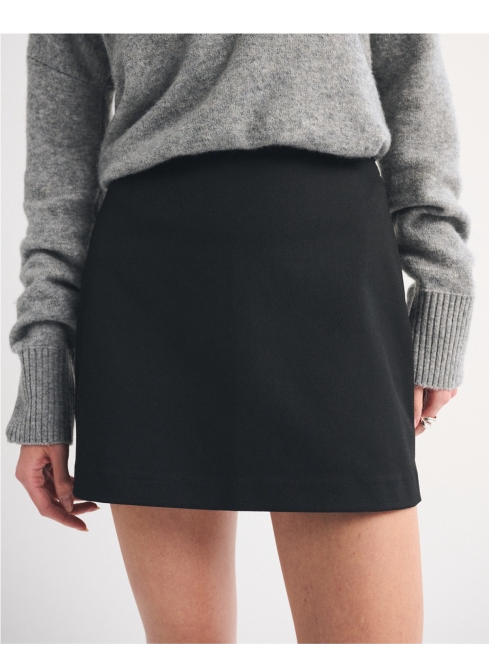 Abercrombie Scarlett Mini Skort Black Size S